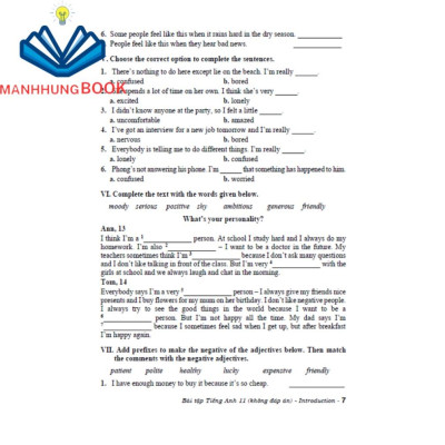 SÁCH - bài tập tiếng anh 11 chân trời không đáp án theo chương trình giáo dục phổ thông mới