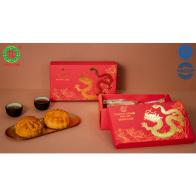Hộp Bánh Trung Thu 2 bánh kiêng đường 1 trứng 220g dành cho người ăn kiêng - COMBO HEALTHY 1 - Thành Long (440g) - VIỆT NAM