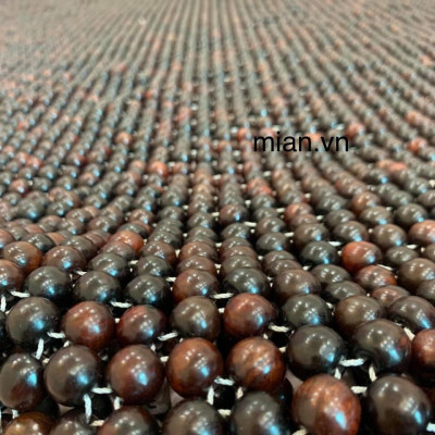 Đệm Lót Khoác Vai Ghế Xe Ô Tô Hạt Gỗ Trắc Hạt 1.2cm ( video , hình thật )