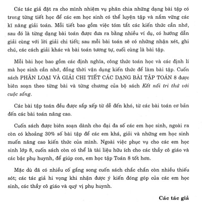 Phân Loại Và Giải Chi Tiết Các Dạng Bài Tập Toán 8 Tập 1 (Bám Sát SGK Kết Nối Tri Thức Với Cuộc Sống) 