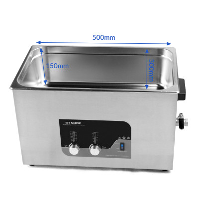 Máy Rửa siêu âm GTsonic T20, 20 lít sử dụng sóng siêu âm tần số cao, giúp loại bỏ bụi bẩn, dầu mỡ và cặn bám hiệu quả mà không làm hỏng bề mặt