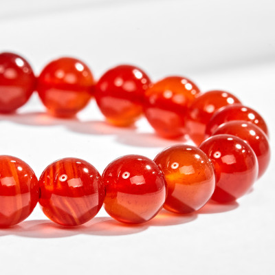 Vòng Tay Đá Mã Não Đỏ Phối Charm Tuổi Dần Bạc Mạ Vàng 24K Ngọc Quý Gemstones