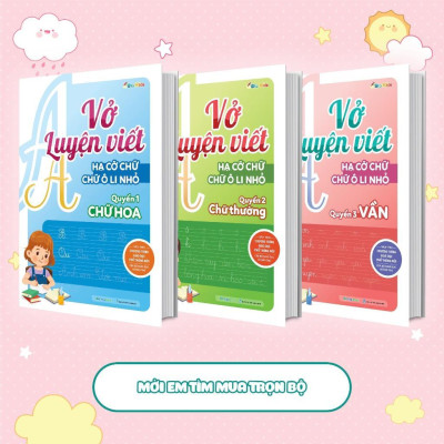 Sách - Vở Luyện Viết Hạ Cỡ Chữ - Chữ Ô Li Nhỏ - Quyển 3 - Vần - Megabook