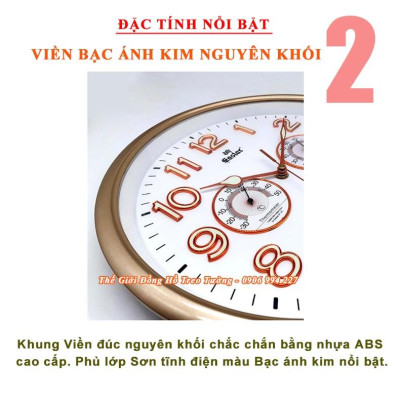 Đồng Hồ KIM TRÔI EASTAR Tròn có DẠ QUANG và Đồng hồ Tự Động Đo NHIỆT ĐỘ - ĐỘ ẨM - Bảo Hành 1 Năm - Tặng Pin Maxell