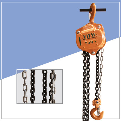 Palang Xích Kéo Tay ABG 1T-3M - Ba Lăng Xích Kéo Nâng Hạ Vật Nặng Tới  1 Tấn, Xích Dài  3 Mét Dùng Trong Nhà Xưởng, Công Nghiệp Và Đời Sống - Hàng Chính Hãng