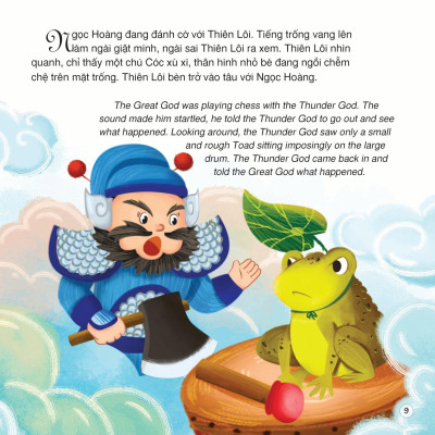 Truyện Cổ Tích Việt Nam - Cóc Kiện Trời (Song Ngữ Việt - Anh)