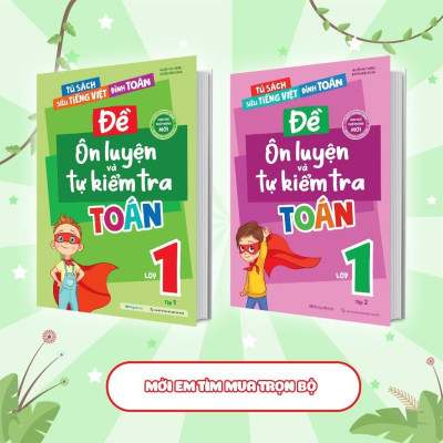 Sách - Đề Ôn Luyện Và Tự Kiểm Tra Toán Lớp 1 - Tập 1 - Megabook