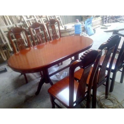 Bộ Bàn Ghế Ăn Kiểu Vòm Gỗ Trẹo