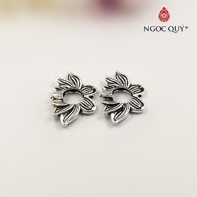 Charm lồng hạt hình hoa sen - Ngọc Quý Gemstones