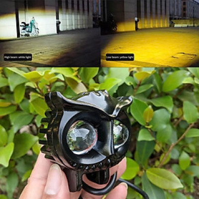 (Loại Tốt) Đèn Trợ Sáng Xe Máy Ô Tô Mắt Cú X22 Pro 45W – Cốt Vàng Pha Trắng Dành Cho Khách VIP