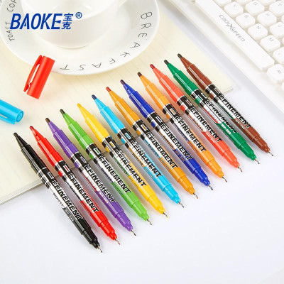 Set 12 Màu Bút Lông Màu Đánh Dấu -BAOKE/MP220-12