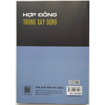 Sách - Hợp Đồng Trong Xây Dựng - NXB Xây Dựng