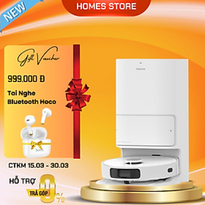 Robot Hút Bụi Lau Nhà Dreame L10 Ultra Giặt Sấy Tự Động Lực Hút 5.300 Pa - Hàng Chính Hãng