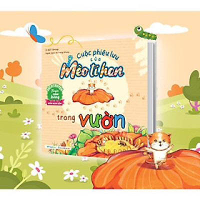 Sách - Cuộc Phiêu Lưu Của Mèo Tí Hon Trong Vườn (20 Stickers Con Vật Đáng Yêu) - Megabook