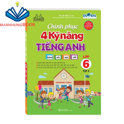 Sách - GLOBAL SUCCESS - Combo chinh phục 4 kỹ năng tiếng anh Nghe - nói - đọc - viết lớp 6 (T1+T2)