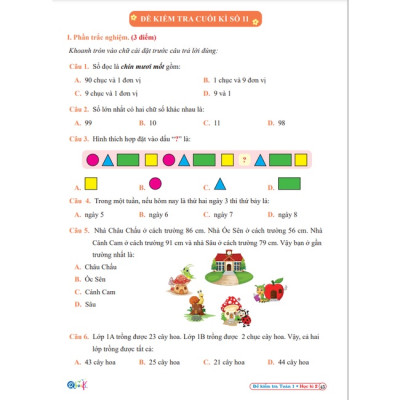 Sách - Combo Bài Tập Tuần và Đề Kiểm Tra Toán - Tiếng Việt 1 - Kết nối tri thức với cuộc sống - Cả Năm (8 cuốn)