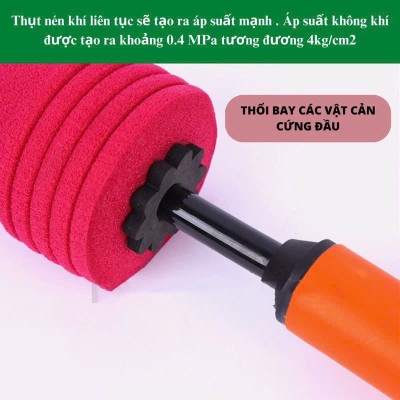 Dụng cụ thông tắc bồn cầu, cống bằng khi nén áp lực siêu mạnh