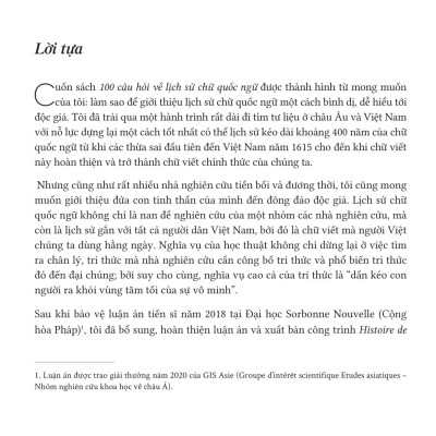 100 Câu Hỏi Về Lịch Sử Chữ Quốc Ngữ