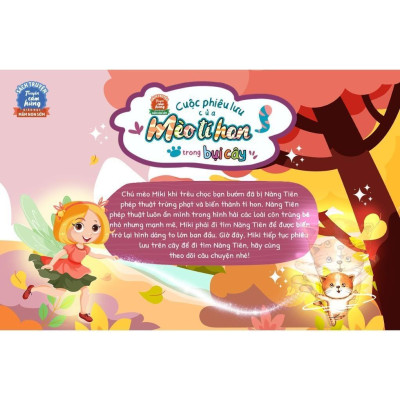 Sách - Cuộc Phiêu Lưu Của Mèo Tí Hon Trong Bụi Cây - 20 Stickers Con Vật Đáng Yêu - Megabook