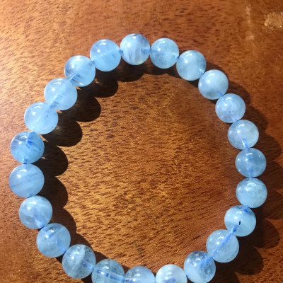 VÒNG AQUA ĐẸP 9ly XANH DƯƠNG NHẸ NỮ MỆNH THUỶ MỘC 