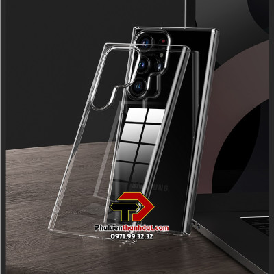 Ốp lưng trong suốt cho SamSung Galaxy S24 Ultra chính hãng Memumi (phủ nano không ố màu) - Hàng chính hãng