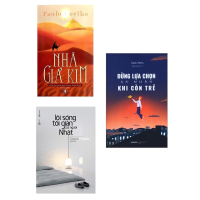 Combo 3 Cuốn Sách Kỹ Năng Sống Thay Đổi Cuộc Đời Bạn: Nhà Giả Kim + Đừng Lựa Chọn An Nhàn Khi Còn Trẻ + Lối Sống Tối Giản Của Người Nhật (Tái Bản)