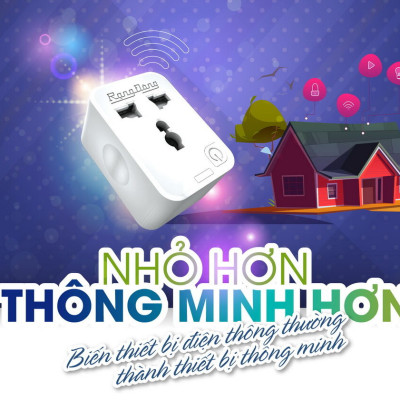 Ổ Cắm Đơn Wifi Rạng Đông