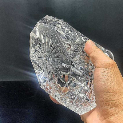 Chai Pha Lê Đựng Rượu 500ML cao cấp cực dày mẫu tam giác – nắp đặc mài nguyên khối - kín khí không cần gioăng – Chai Đựng Rượu Đẹp decor (P1) 