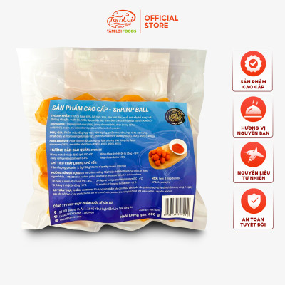 Tôm viên Tâm Lợi, loại cao cấp - Hương vị tự nhiên - Đảm bảo sức khỏe - Giao nhanh trong 3h - 500gr