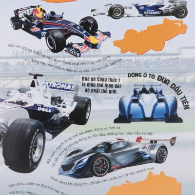 Sách - Hình Dán Sống Động Các Loại Xe Ô Tô Và Mô Tô - Hơn 36 Hình Dán Cùng Với 94 Mẫu Xe Ô Tô, Mô Tô Các Loại