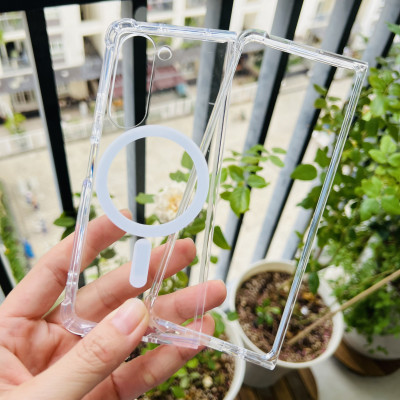 Ốp lưng cho Galaxy Z Flip 5 Likgus trong suốt có sạc không dây- hàng chính hãng