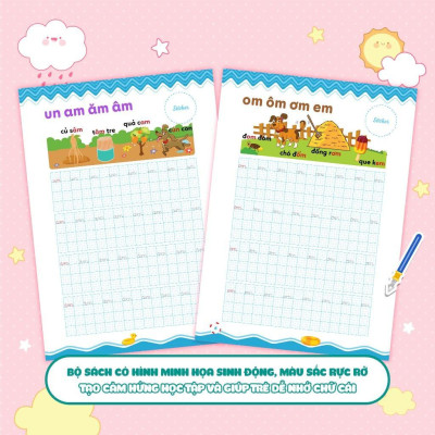 Sách - Vở Luyện Viết Hạ Cỡ Chữ - Chữ Ô Li Nhỏ - Quyển 3 - Vần - Megabook