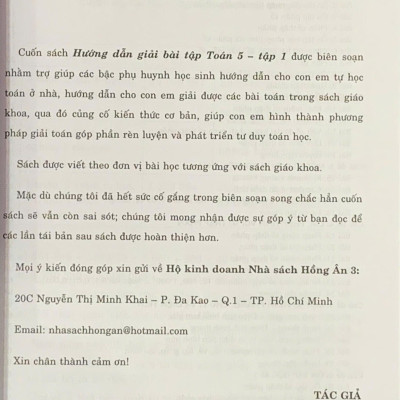 Hướng dẫn giải bài tập Toán 5 - Tập 1 ( Bám sát SGK KNTT) (HA-Mk)