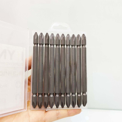 (VỈ 10 CÁI) Mũi vít 2 đầu PH2 (không mạ) chiều dài 110mm CHÍNH HÃNG KYNKO MVKM2XPH2 -110-V10