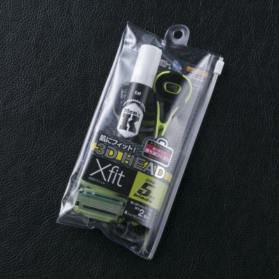 Dao Cạo Râu Thân Nhựa 5 Lưỡi Kép Kai Xfit 000GA0042 (Set 1 Thân + 2 Dao + 1 Tạo Bọt Mini)