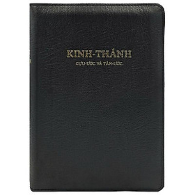 Sách - Kinh Thánh - Cựu Ước Và Tân Ước - Bìa Da - Màu Đen Có Khóa Kéo