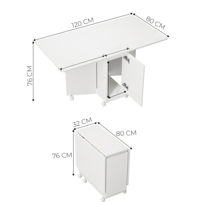 Bàn ăn thông minh 4 ghế gấp gọn tiết kiệm diện tích thương hiệu IGA