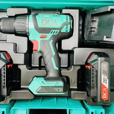 MÁY KHOAN BÚA KHÔNG CHỔI THAN DÙNG PIN 20V/4.0AHX2 DCA ADJZ05-13EM - HÀNG CHÍNH HÃNG