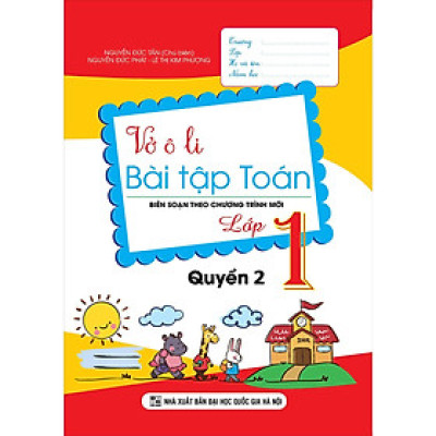 Sách - Vở Ô Li Bài Tập Toán Lớp 1 - Quyển 2 - Biên Soạn Theo Chương Trình Mới - Khang Việt Book