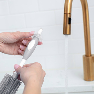 [ AC141 ] Cọ rửa bình sữa cổ thường và cổ rộng, chất liệu silicone - Dr.Brown