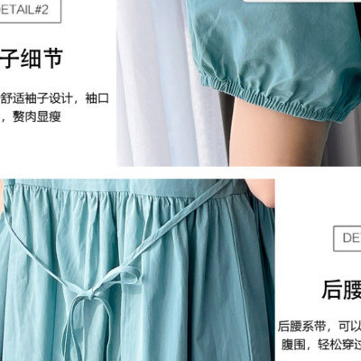 ĐẦM BẦU VÁY BẦU CÔNG SỞ CỔ THÊU HẢI QUÂN  sau sanh có  nút mở cho bé ti