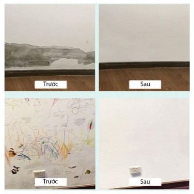 Keo Quét Chống Thấm Trong Suốt 1L Pure Acrylic 14X12Cm Tặng Kèm Cọ