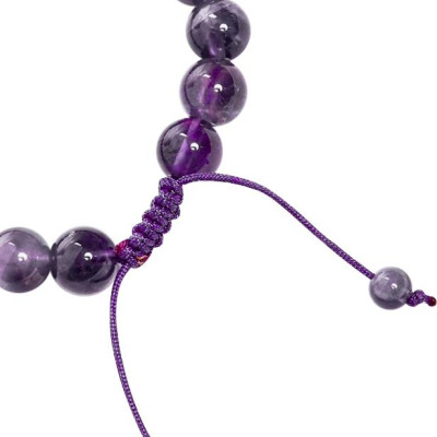 Vòng Đá Thạch Anh Tím Phối Charm Ngọc Quý Gemstones VT29