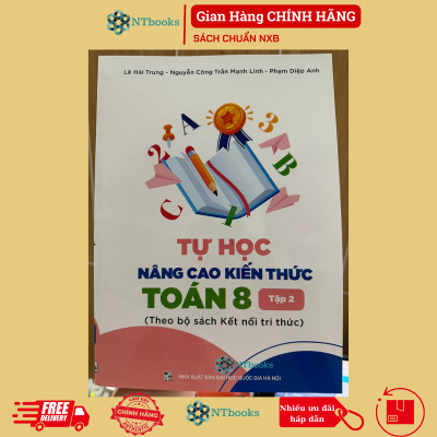 Combo 2 cuốn Sách Tự học nâng cao kiến thức Toán 8 Tập 1 + Tập 2 - Kết Nối