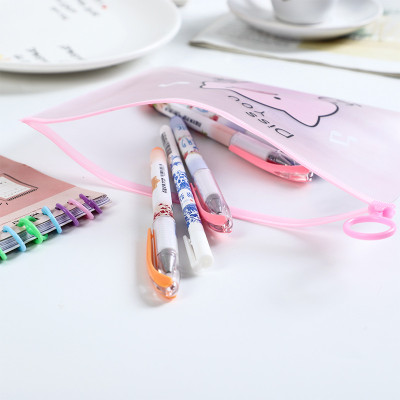 Combo 4 túi zip đựng bút chống thấm hình heo hồng pink pig nhiều mẫu