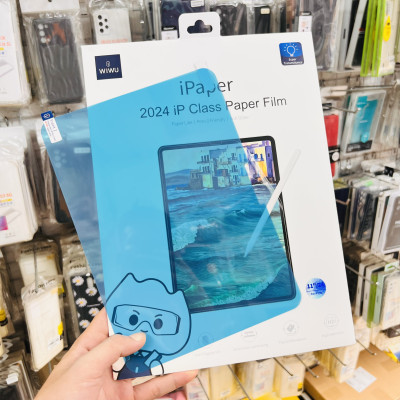 Miếng Dán Màn Hình Paperlike Cho iPad Pro 13 2024 M4, Pro 11 2024, iPad Air 2024 Chính Hãng Wiwu Cảm Giác Viết Vẽ Như Trên Giấy  - Hàng chính hãng