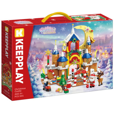 Đồ Chơi Lắp Ráp Chủ Đề Giáng Sinh - Christmas Castle - Keepplay 34016 (601 Mảnh Ghép)