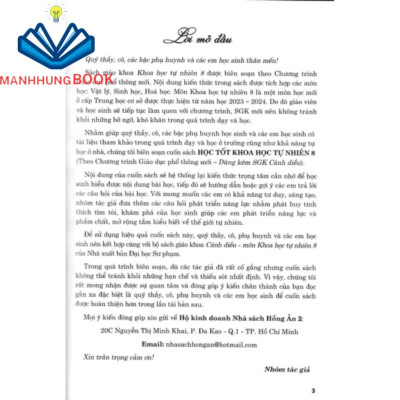 SÁCH - học tốt khtn 8 (dùng kèm sgk cánh diều)