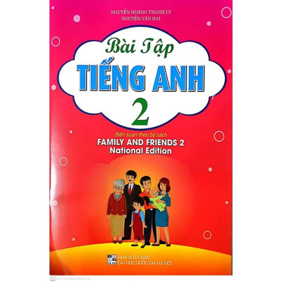 Combo  Bài Tập Tiếng Anh 2 + Tập Viết Tếng Anh 2  (Theo Bộ Sách Family And Friends 2 National Edition - 2022) -HA