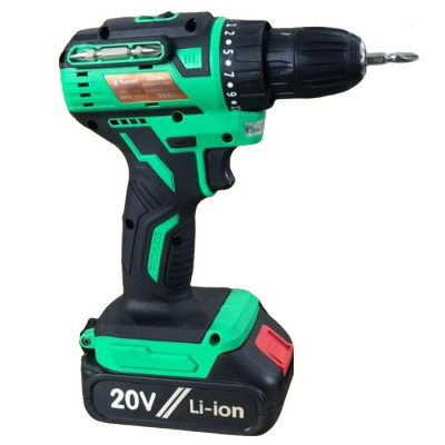 MÁY KHOAN PIN 20V KHÔNG BÚA (MOTOR TỪ) KAZAKI KZ20BC (2 PIN 20V-1.5AH, 1 SẠC)- HÀNG CHÍNH HÃNG